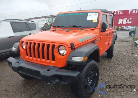 2019 Jeep Wrangler Unlimited Sport S 4X4 z USA, uszkodzony, nr VIN 1C4HJXDN2KW634943